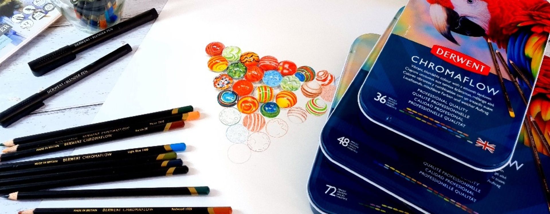 Derwent Chromaflow 36 väriä, metallirasia