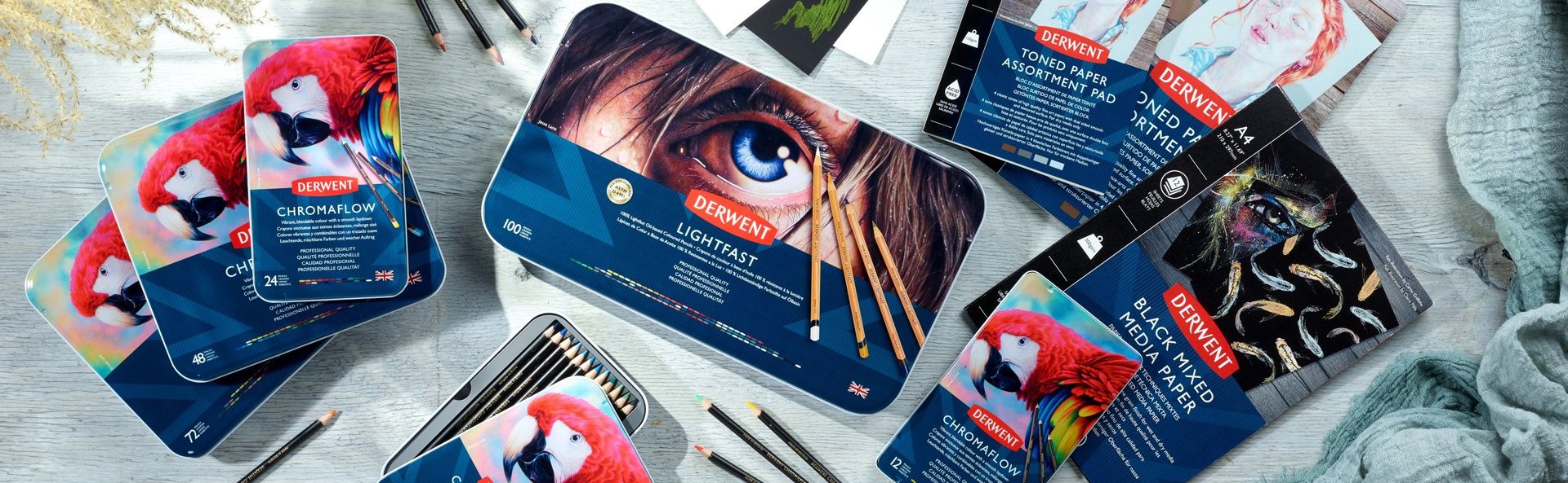 Derwent Chromaflow 36 väriä, metallirasia