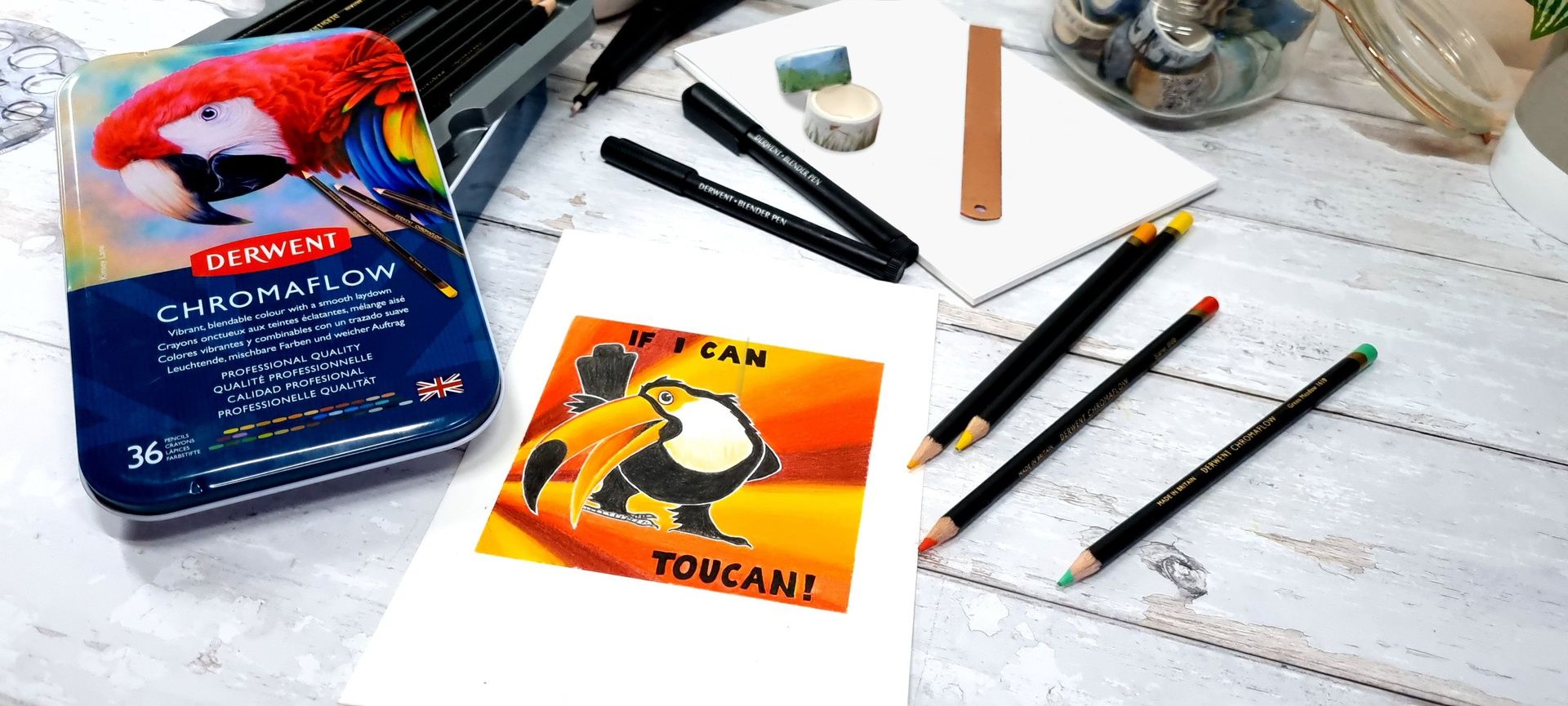 Derwent Chromaflow 36 väriä, metallirasia