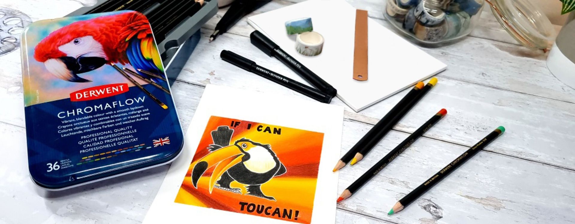 Derwent Chromaflow 36 väriä, metallirasia