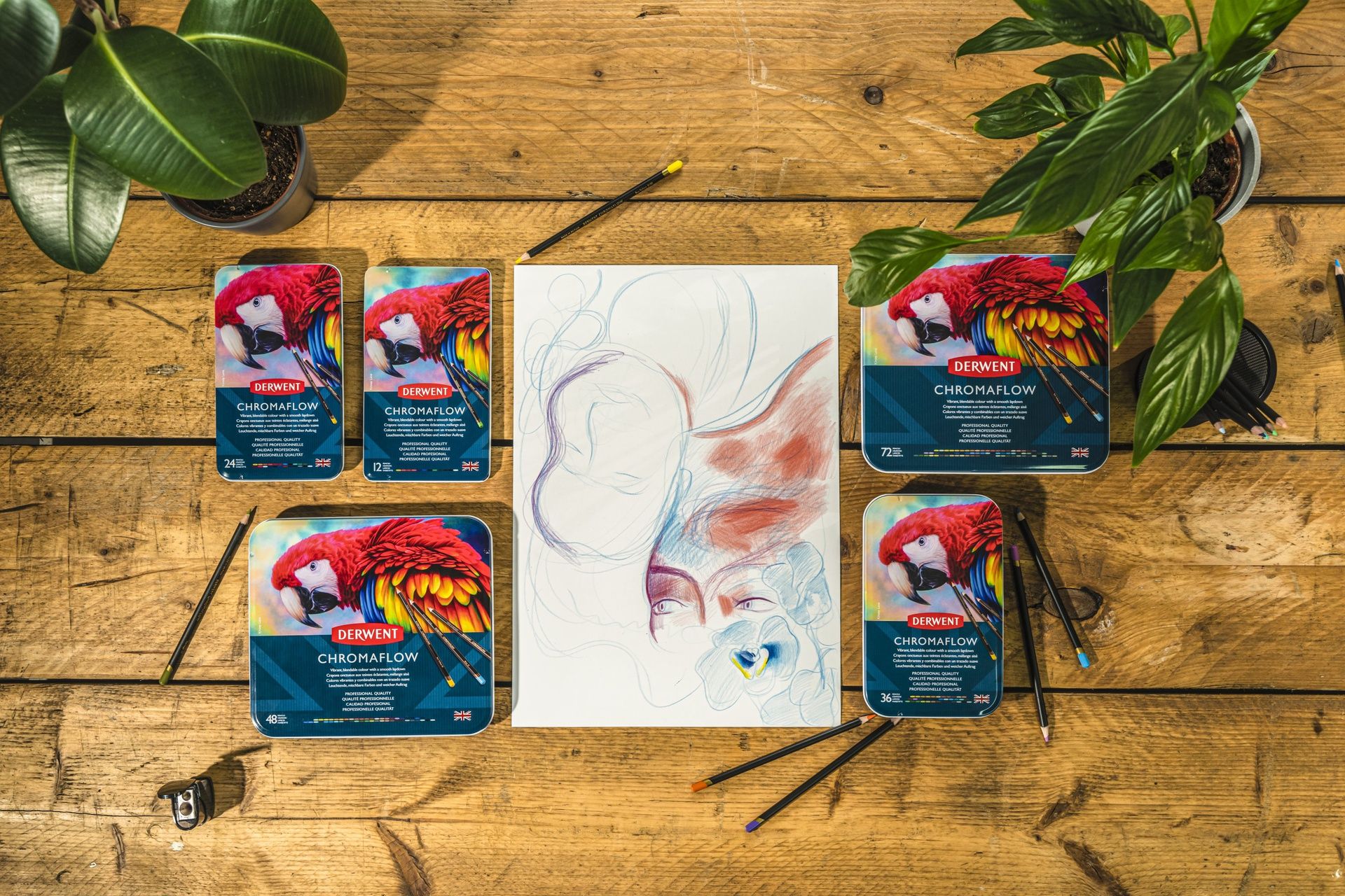 Derwent Chromaflow 36 väriä, metallirasia