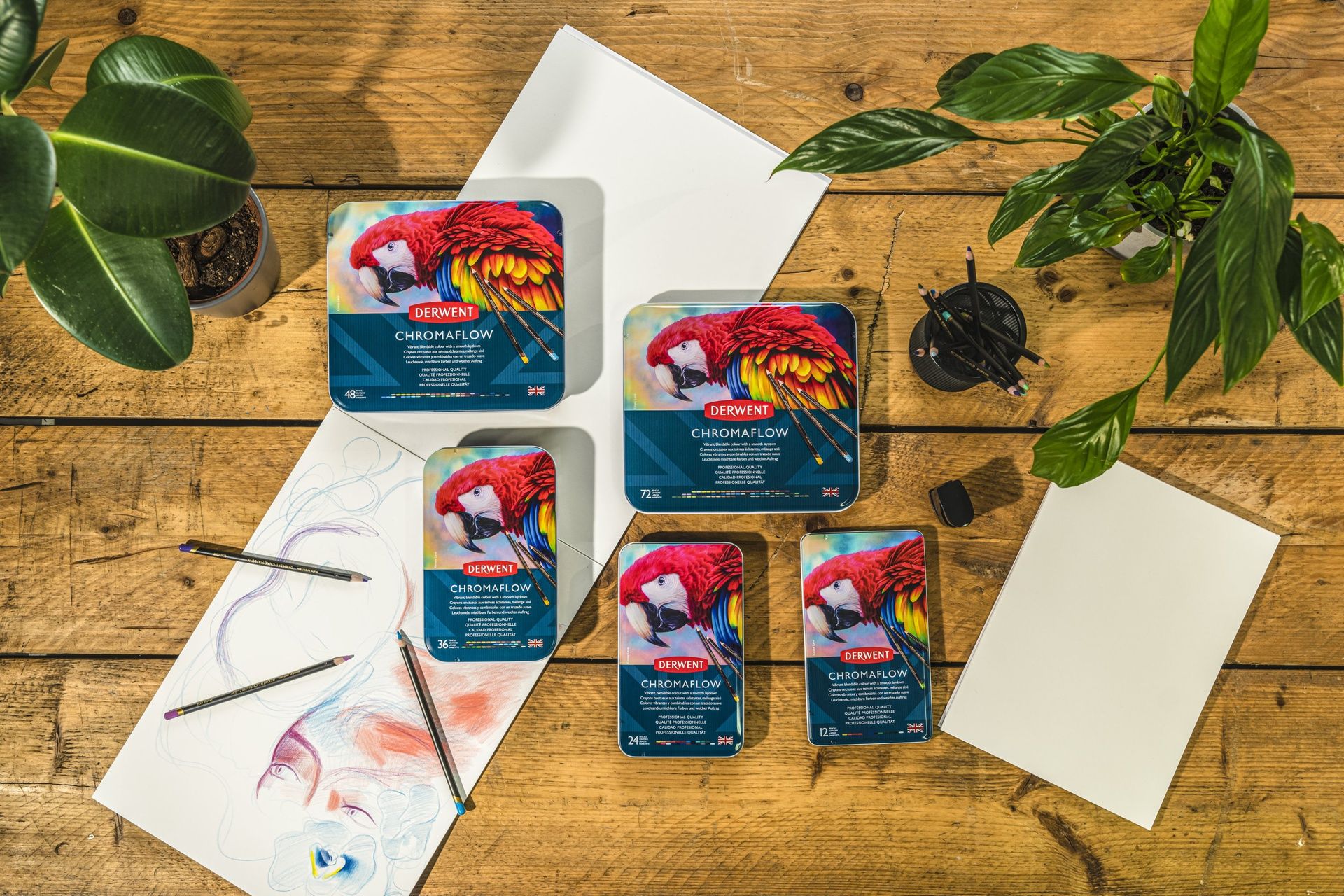 Derwent Chromaflow 36 väriä, metallirasia