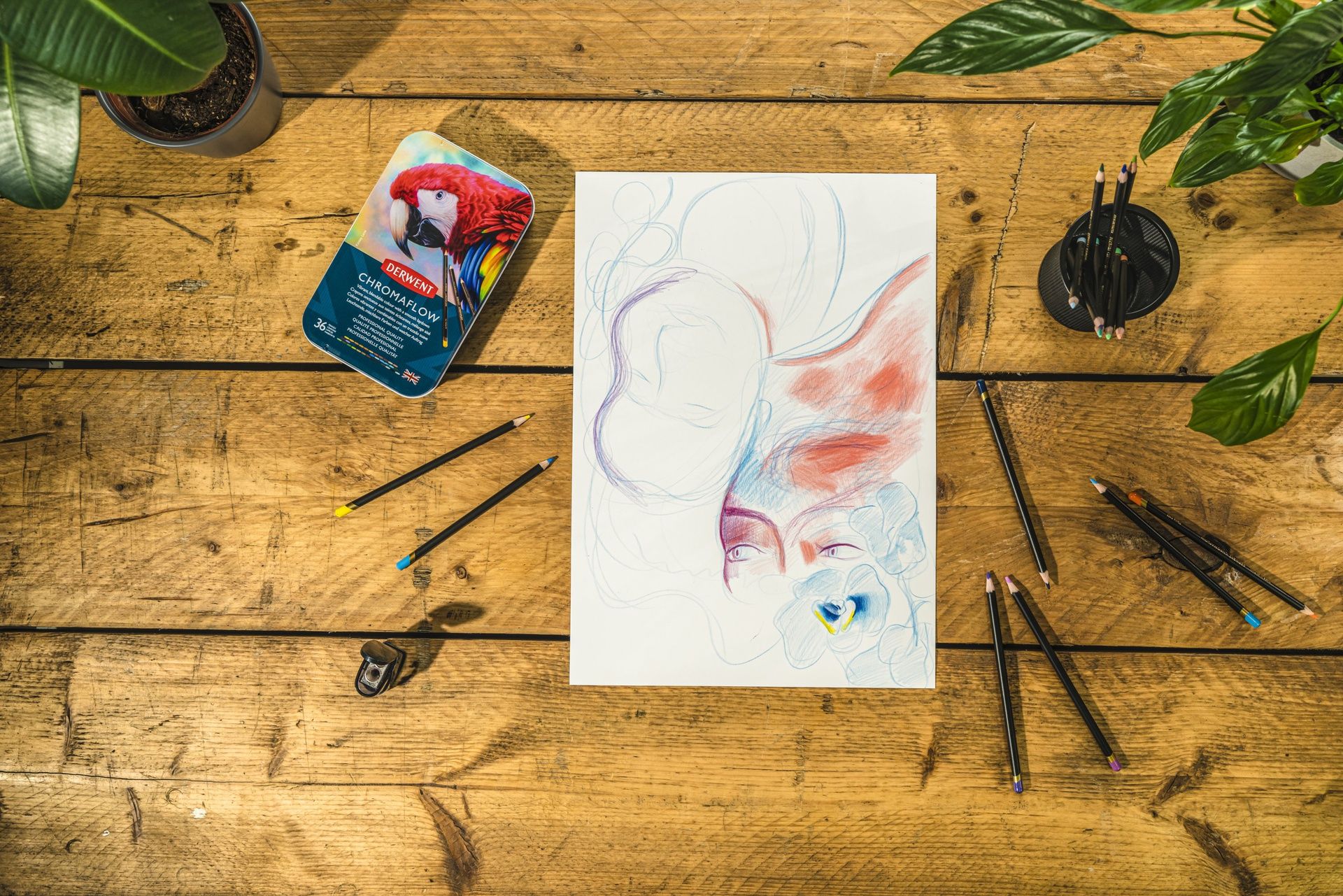 Derwent Chromaflow 36 väriä, metallirasia