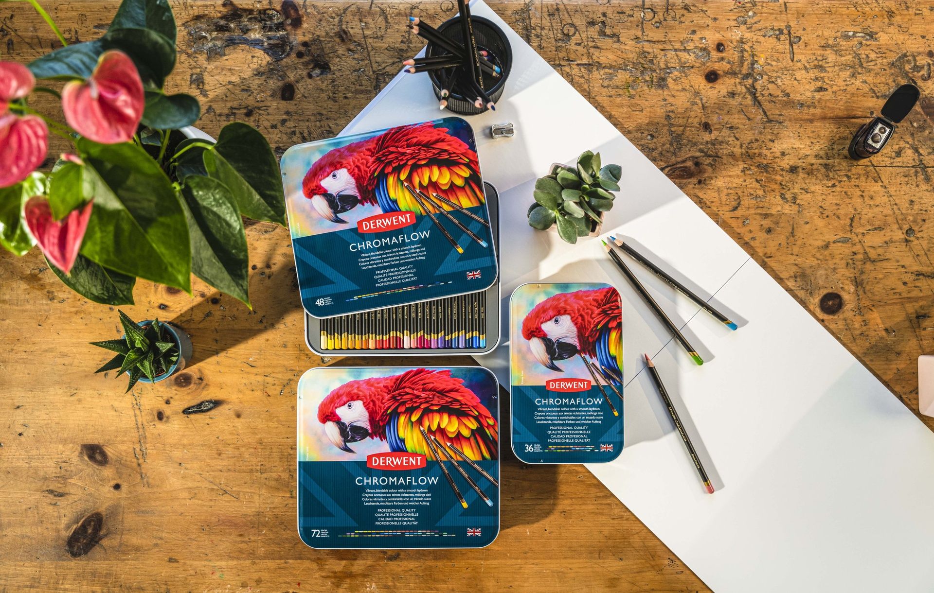 Derwent Chromaflow 36 väriä, metallirasia