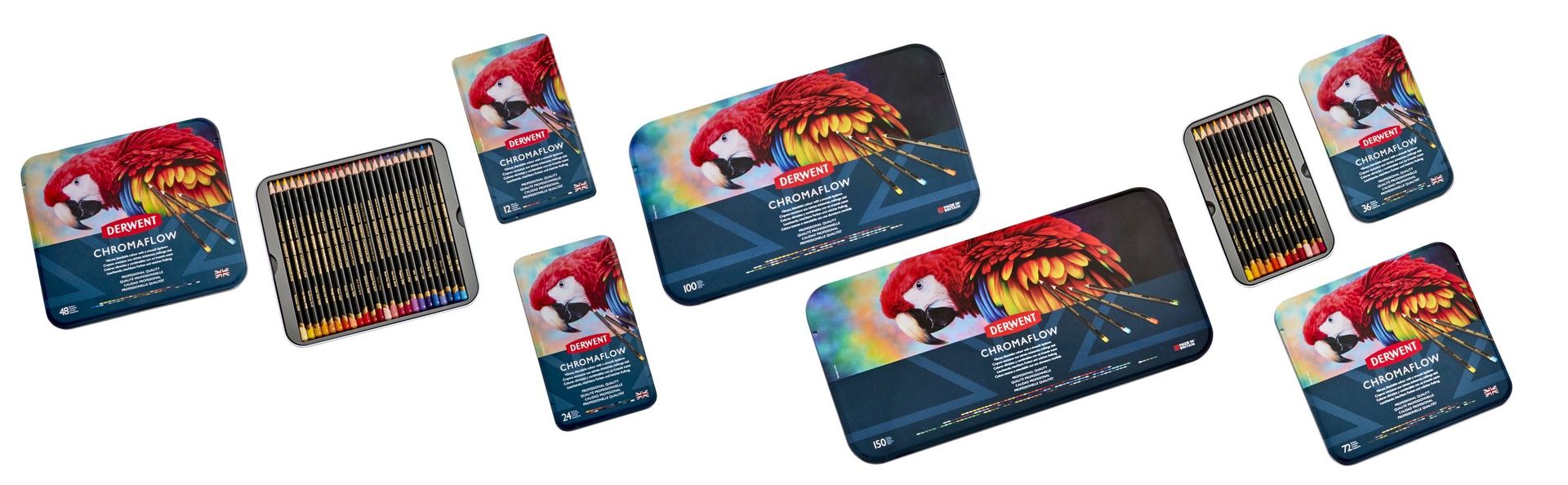 Derwent Chromaflow 36 väriä, metallirasia