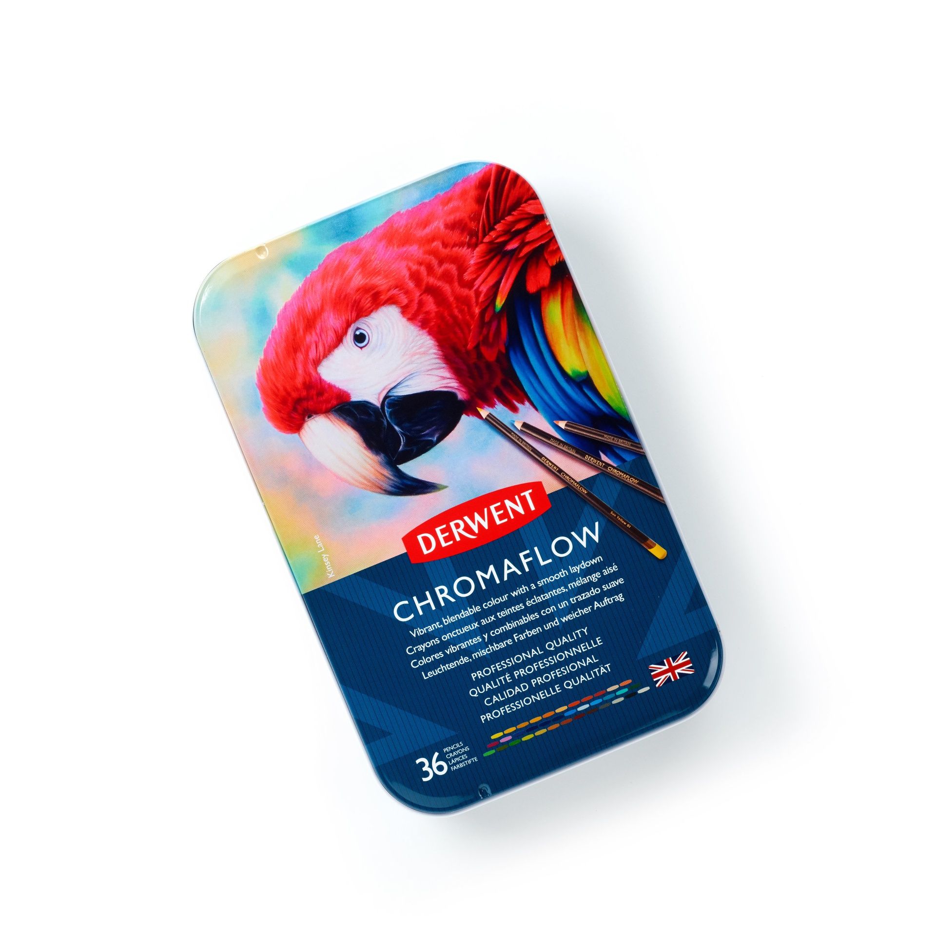 Derwent Chromaflow 36 väriä, metallirasia