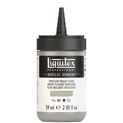 Liquitex Acrylic Gouache 59ml 236 Bright Silver, akryyliguassi