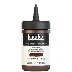 Liquitex Acrylic Gouache 59ml 128 Burnt Umber, akryyliguassi