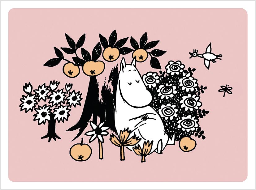 2-osainen kohopainokortti Muumi - Päiväunet