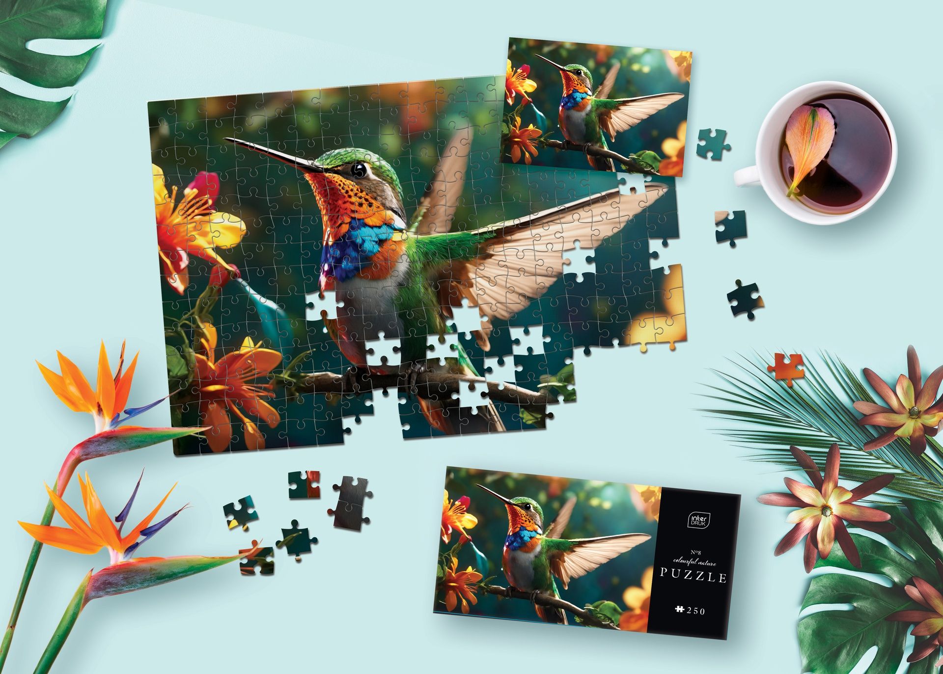 Palapeli 250 palaa Interdruk - Humming Bird